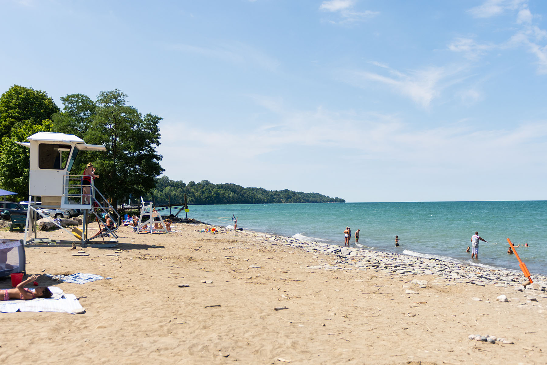 people at the beach