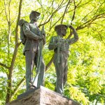 statue in gibson park